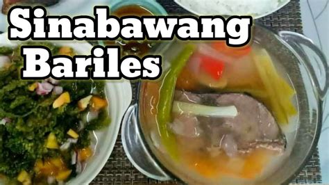 Sinabawang Bariles .